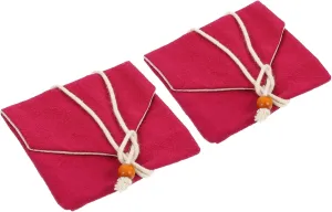 Baluue 2pcs Retro Design present Packing Bags Jewelry Storage Pouches for Weddings Parties Birthdays Festivals present Container for Beads Accessories