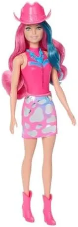 Barbie Color Reveal Fashion Doll & Accessories with 6 Surprises, Disco Star Series with Metallic Shine & Color-Change Bodice (Styles May Vary)