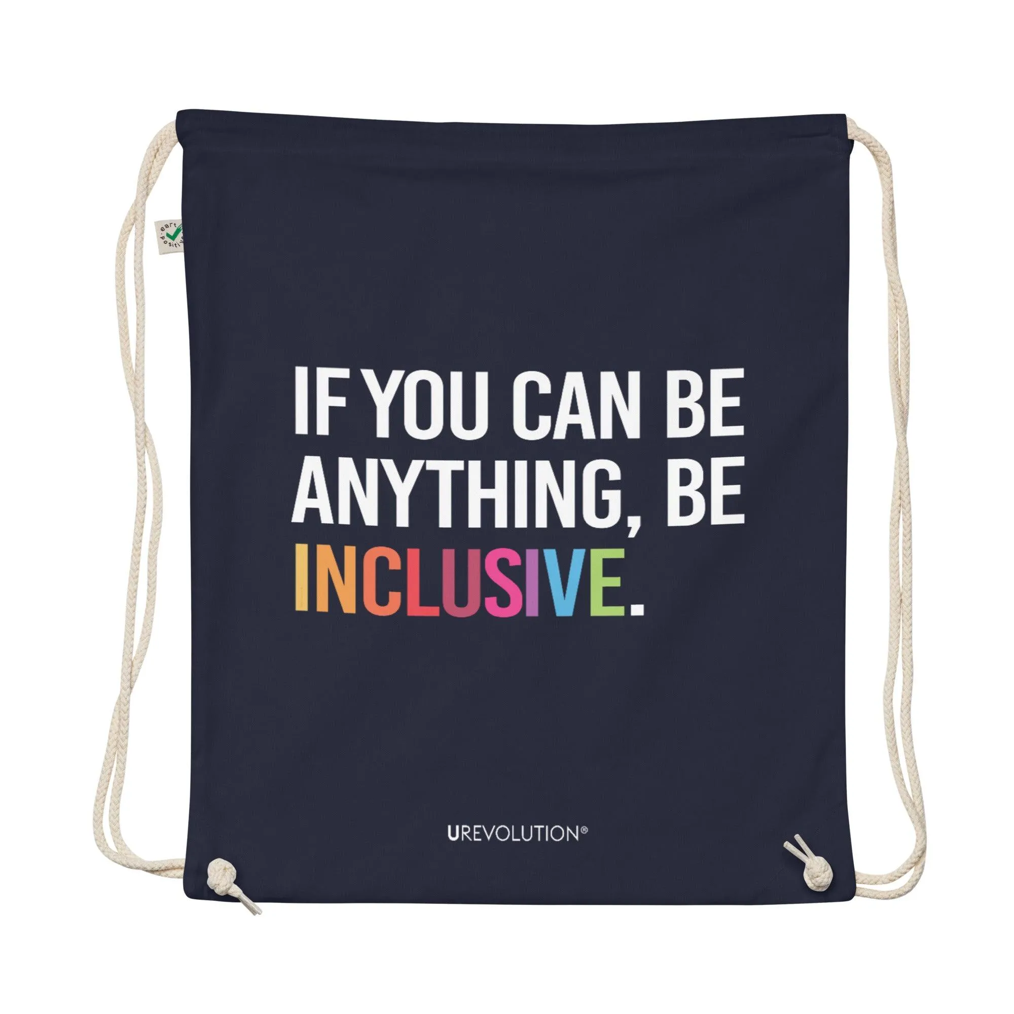 Be Inclusive Eco-Friendly Cotton Drawstring Backpacks