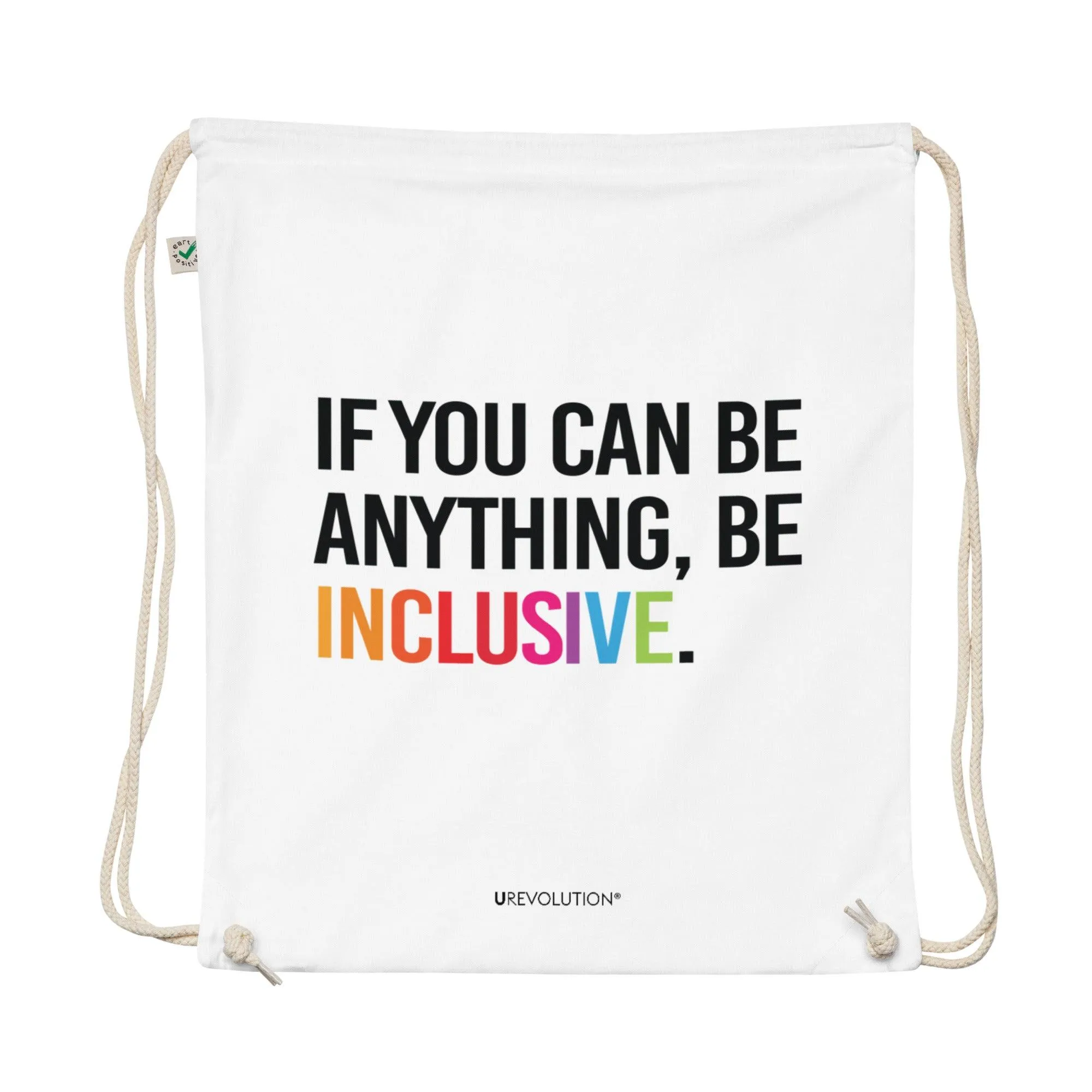 Be Inclusive Eco-Friendly Cotton Drawstring Backpacks