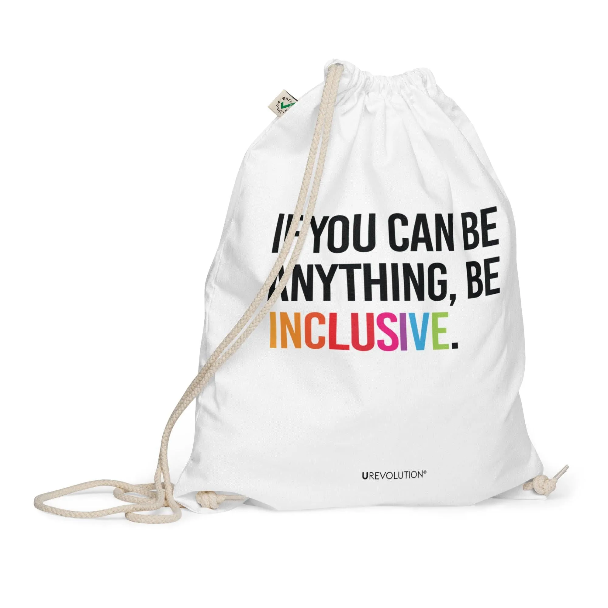 Be Inclusive Eco-Friendly Cotton Drawstring Backpacks