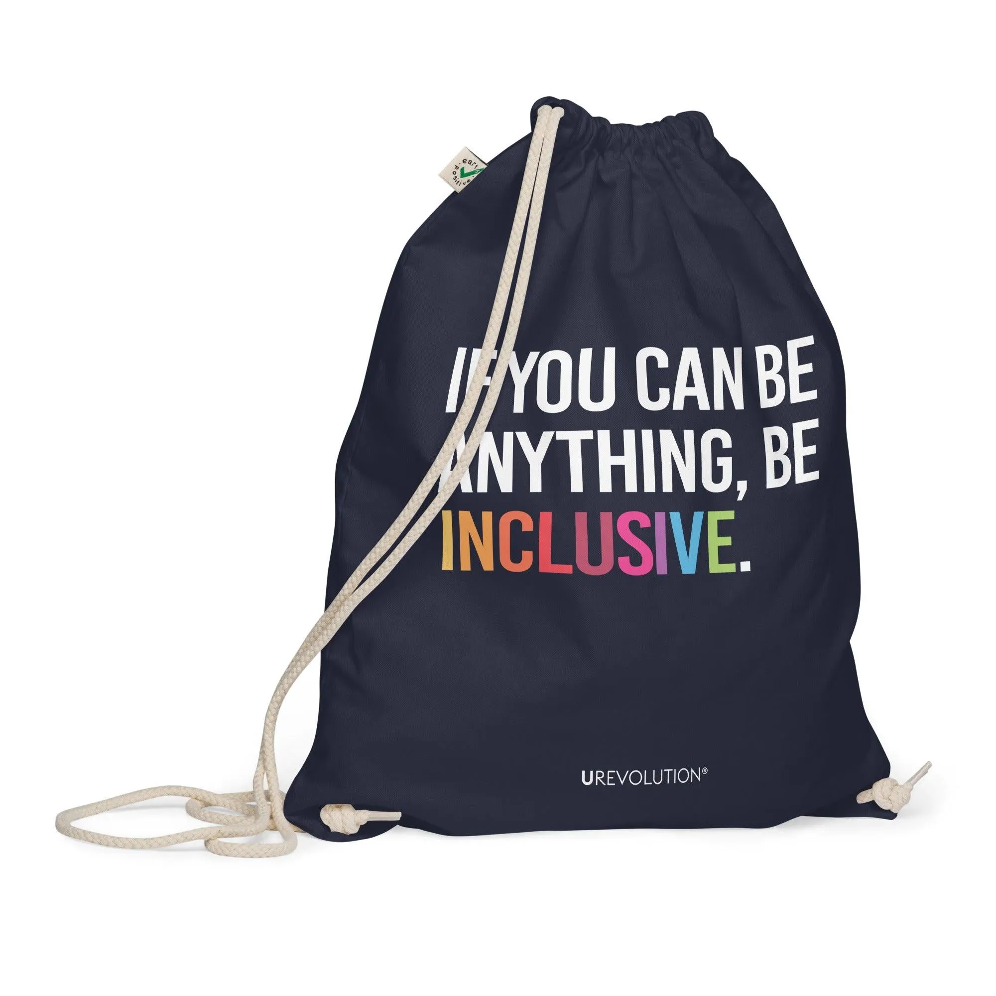 Be Inclusive Eco-Friendly Cotton Drawstring Backpacks