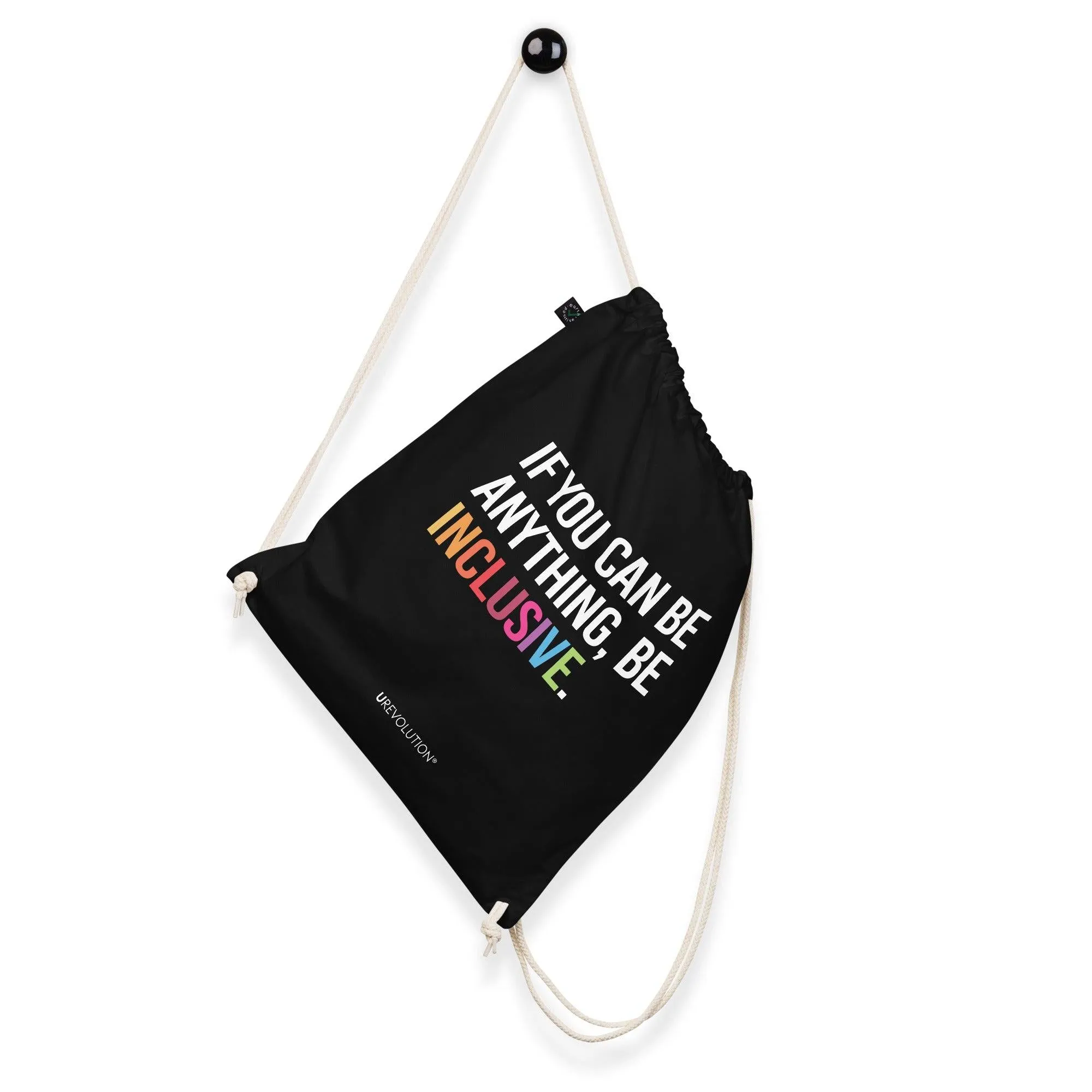Be Inclusive Eco-Friendly Cotton Drawstring Backpacks