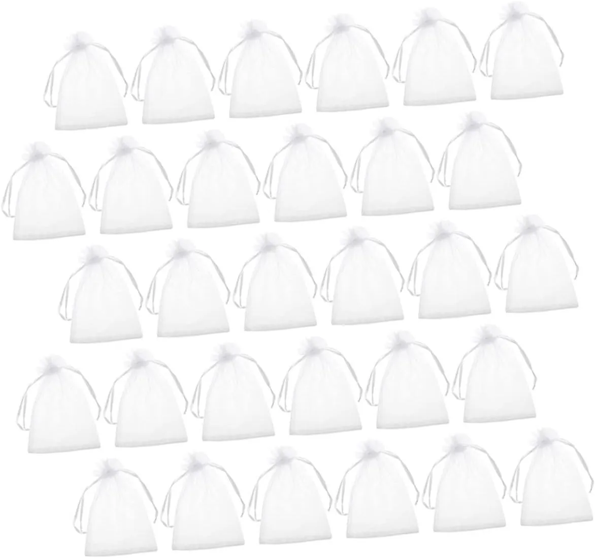 Beaupretty Storage Bags 100pcs Drawstring Pouches Multi-functional Jewelry Candy Storage 9x12 Inches