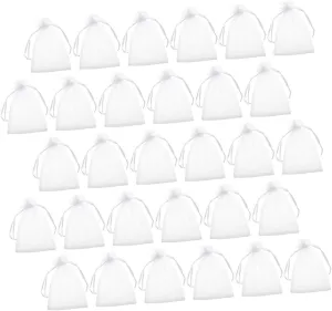 Beaupretty Storage Bags 100pcs Drawstring Pouches Multi-functional Jewelry Candy Storage 9x12 Inches