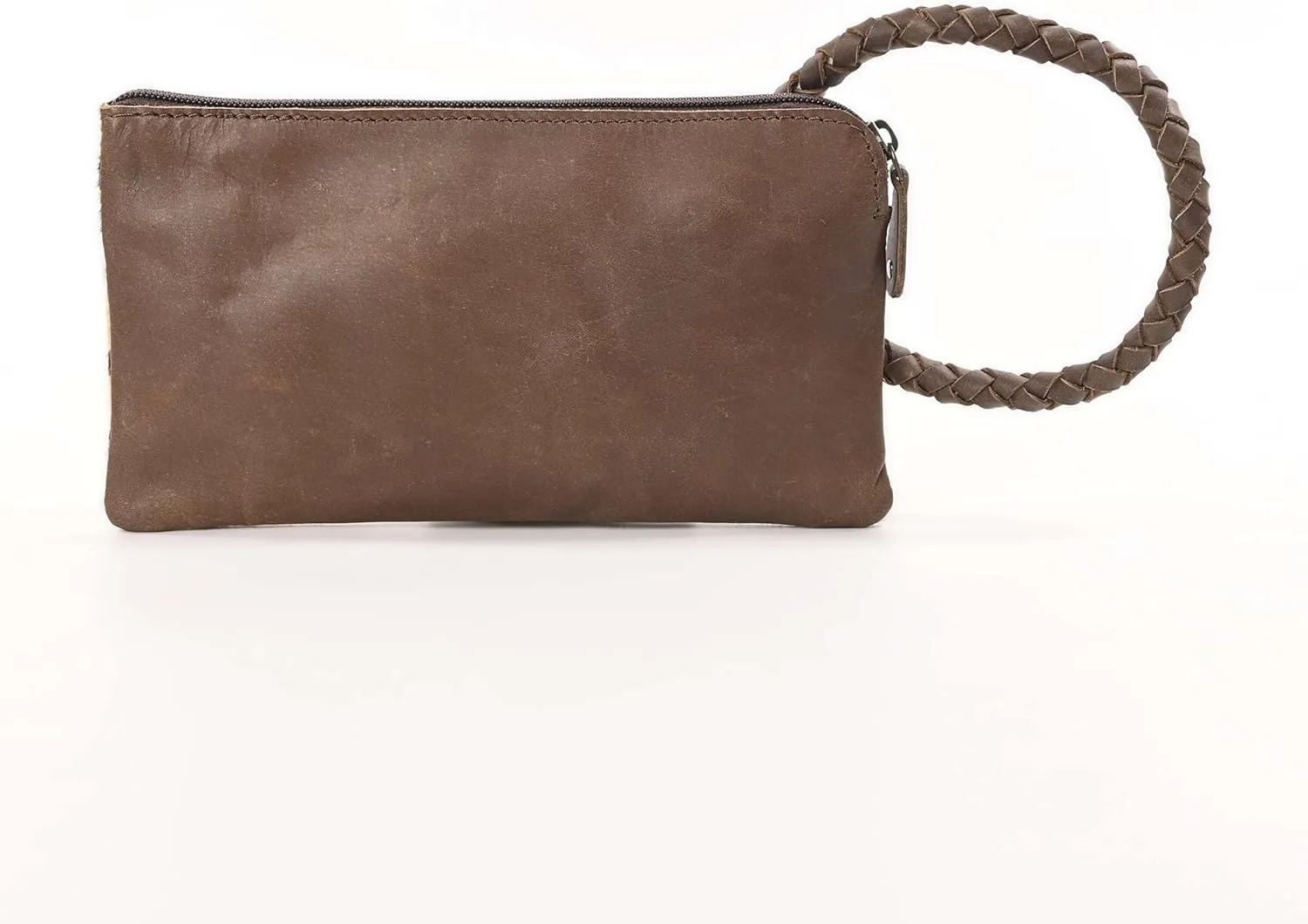 Beauty Clutch - Elegant Handcrafted Cowhide Hairon and Leather Clutch with Comfortable Handles