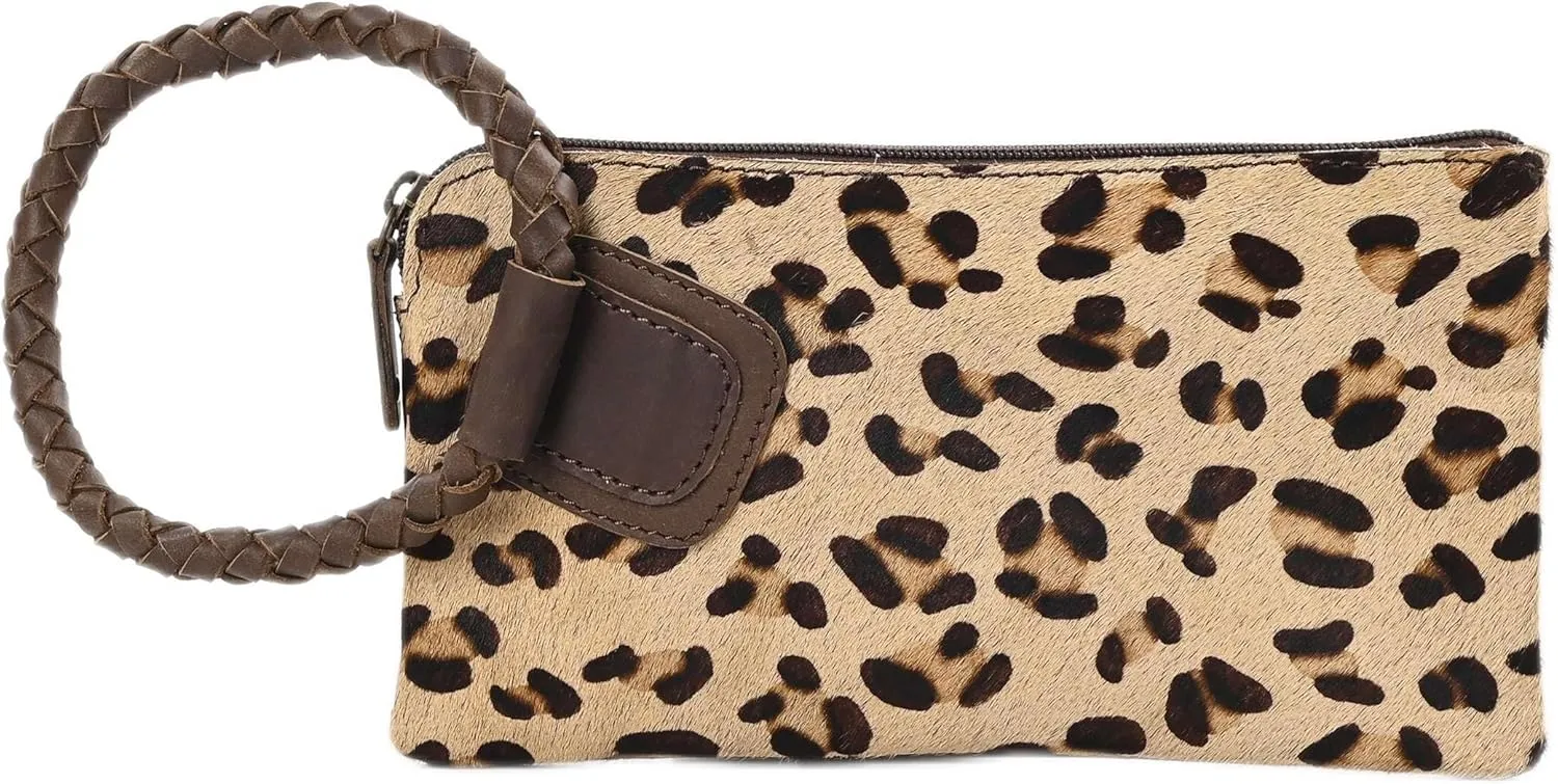 Beauty Clutch - Elegant Handcrafted Cowhide Hairon and Leather Clutch with Comfortable Handles