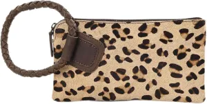 Beauty Clutch - Elegant Handcrafted Cowhide Hairon and Leather Clutch with Comfortable Handles