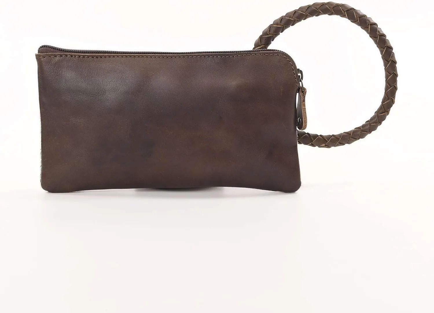 Beauty Clutch - Elegant Handcrafted Cowhide Hairon and Leather Clutch with Comfortable Handles