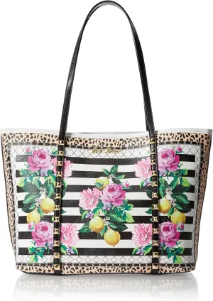 Betsey Johnson Amazing Tote Bag, Black/White