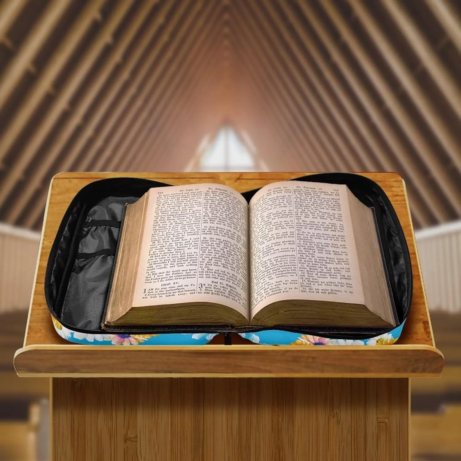 Bible Accessories Kit Bible Covers for Women Men with Pockets Bible Bags and Totes for Women Men Bible Case Large