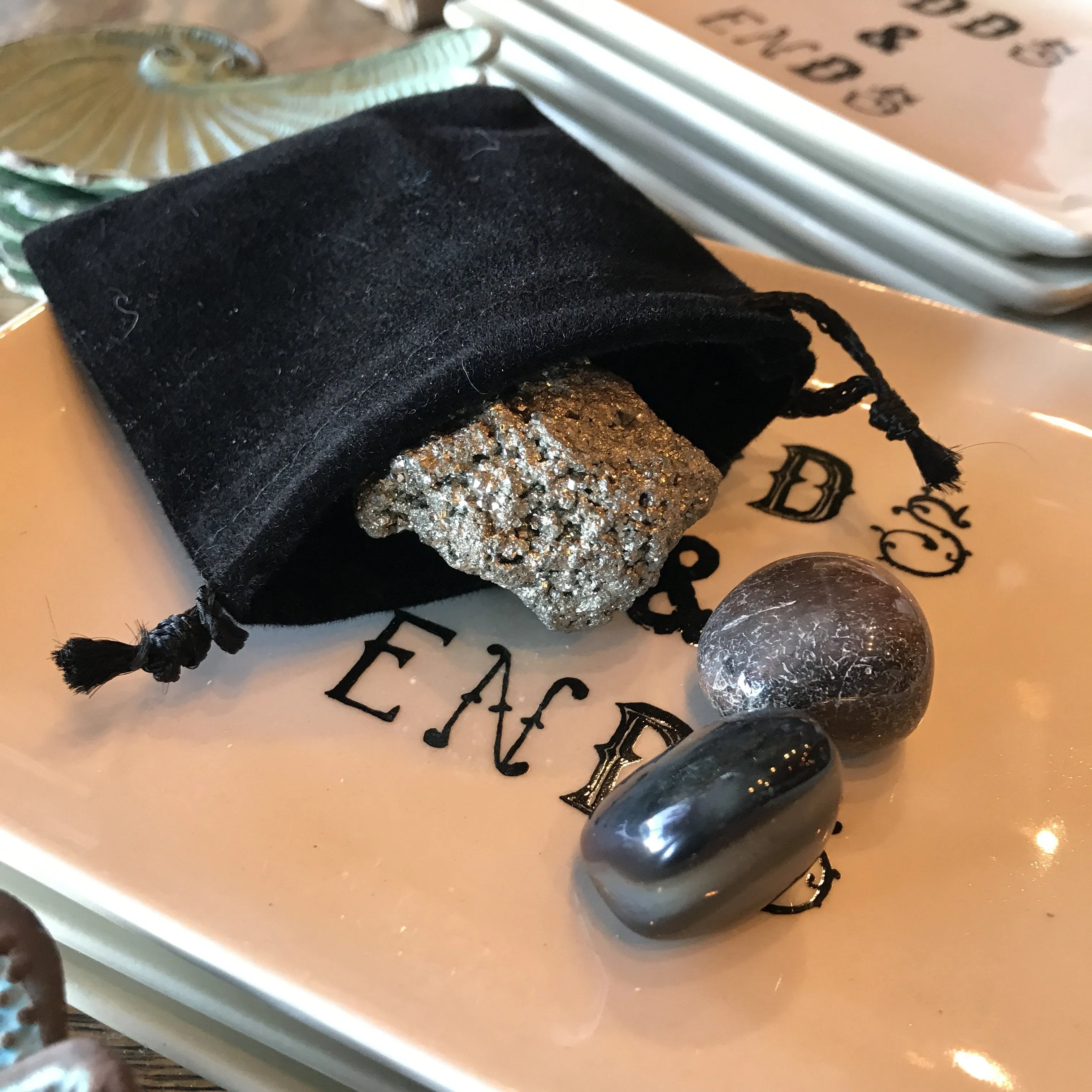 Black Velvet Pouch