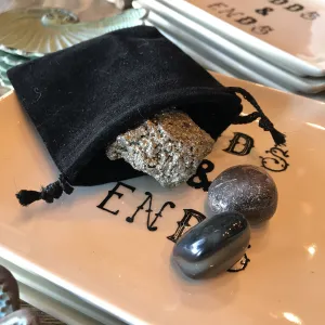 Black Velvet Pouch