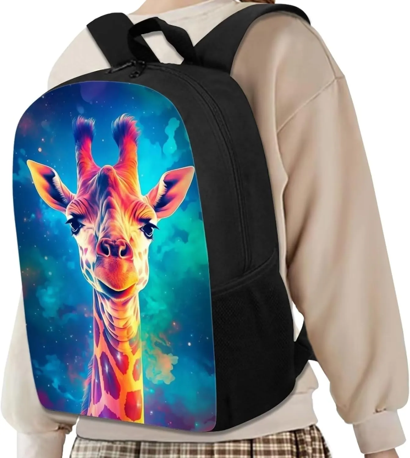 Blue Sky Cool Giraffe Cool Animal Backpack School Backpacks Preschool Book Bag Cute School Bags for Kids Boys Girls Travel Daypack