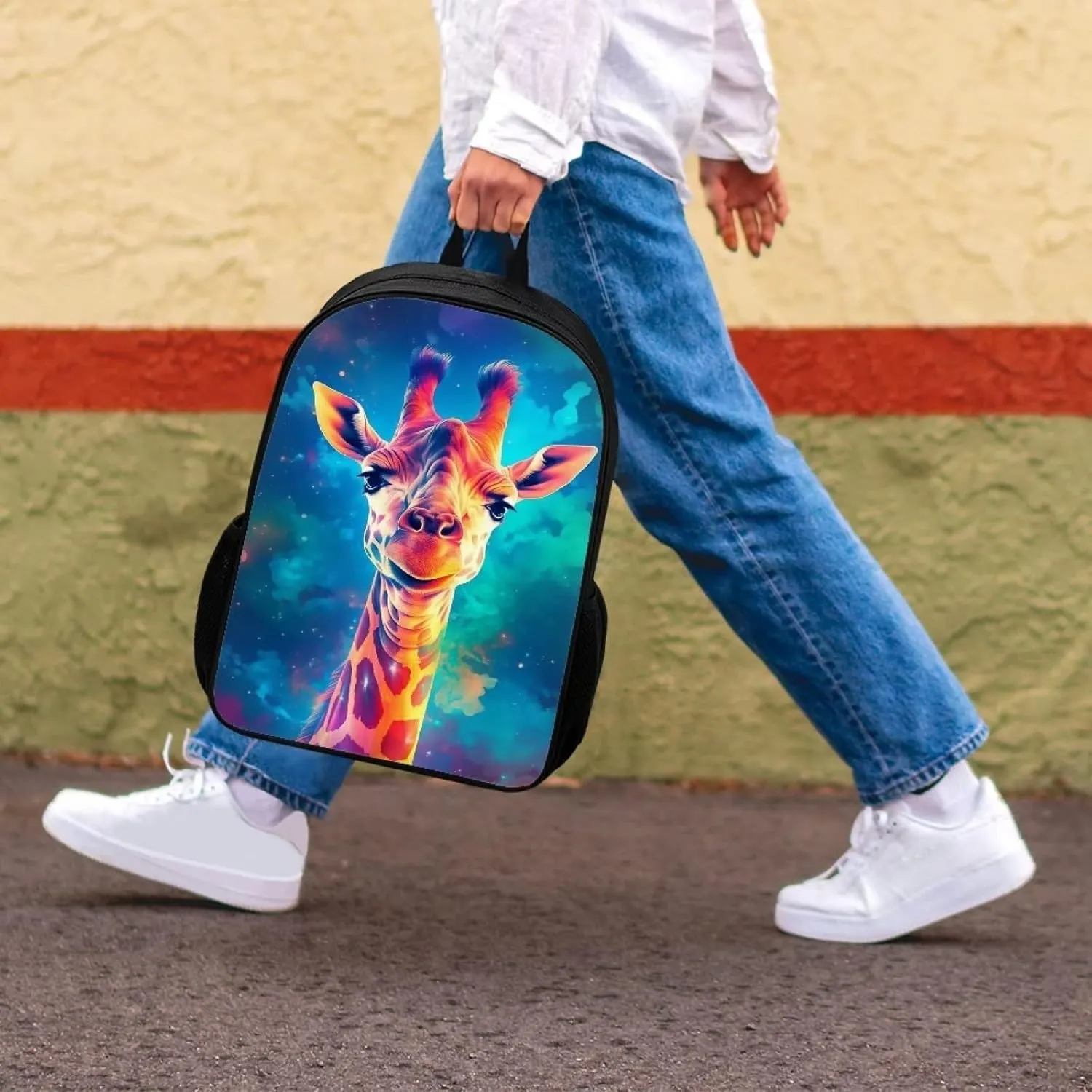 Blue Sky Cool Giraffe Cool Animal Backpack School Backpacks Preschool Book Bag Cute School Bags for Kids Boys Girls Travel Daypack