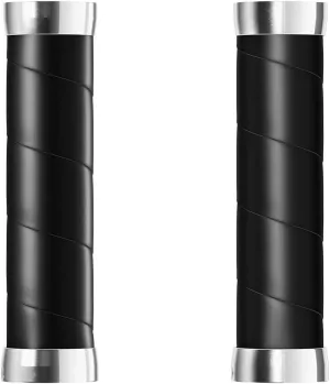 Brooks Slender Leather Grips (130   130 mm) – Black-New22 Unisex Adult Handlebars, Bronze, Standard
