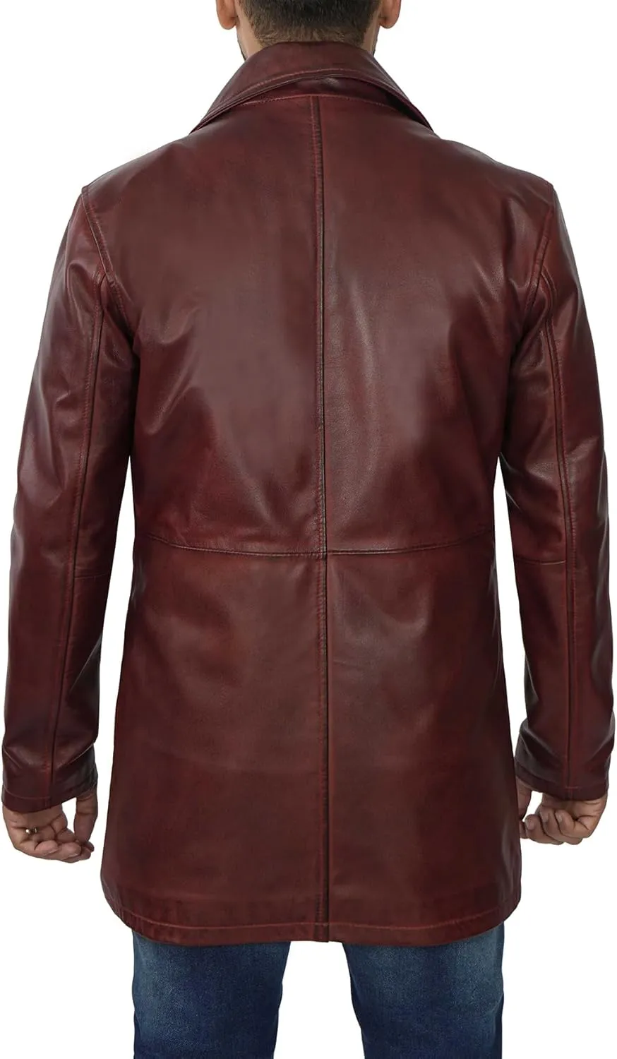 Brown Leather Jacket Men - Natural Distressed Leather Jackets for Men