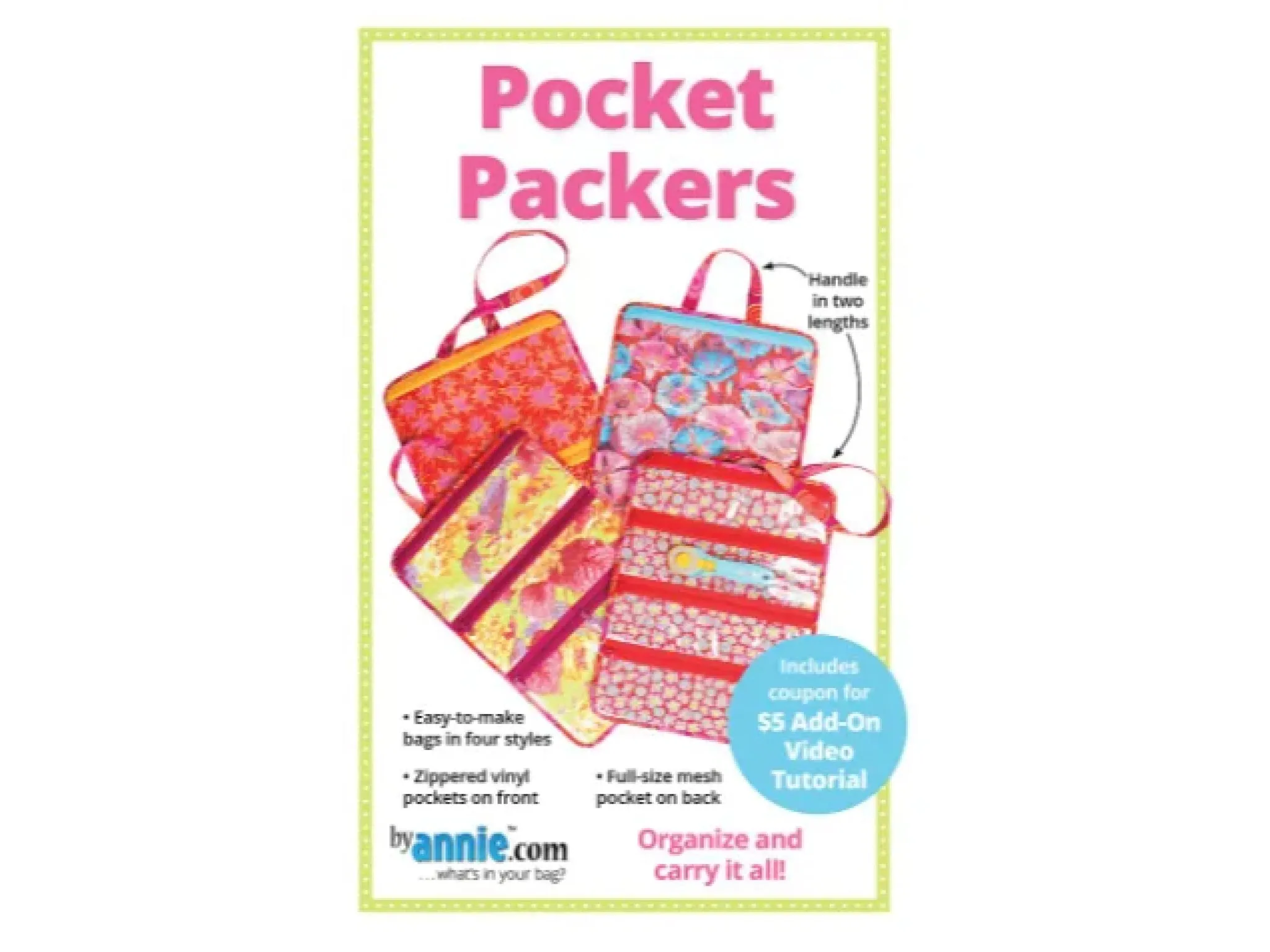 By Annie Pocket Packers Pattern