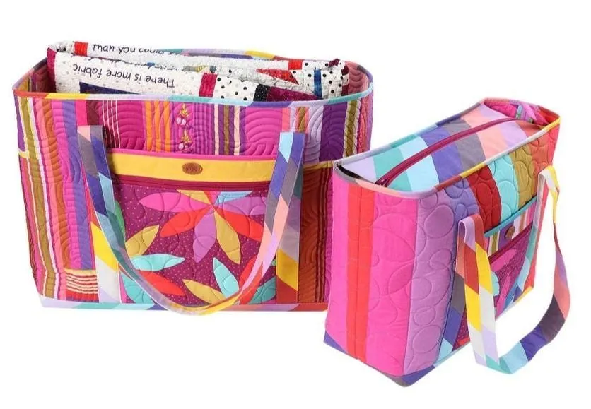 ByAnnie Two Big Totes Pattern - 2 Size Variations Per Pattern (14 Colors of 18"x54" Mesh Packs Sold Separately) PBA310