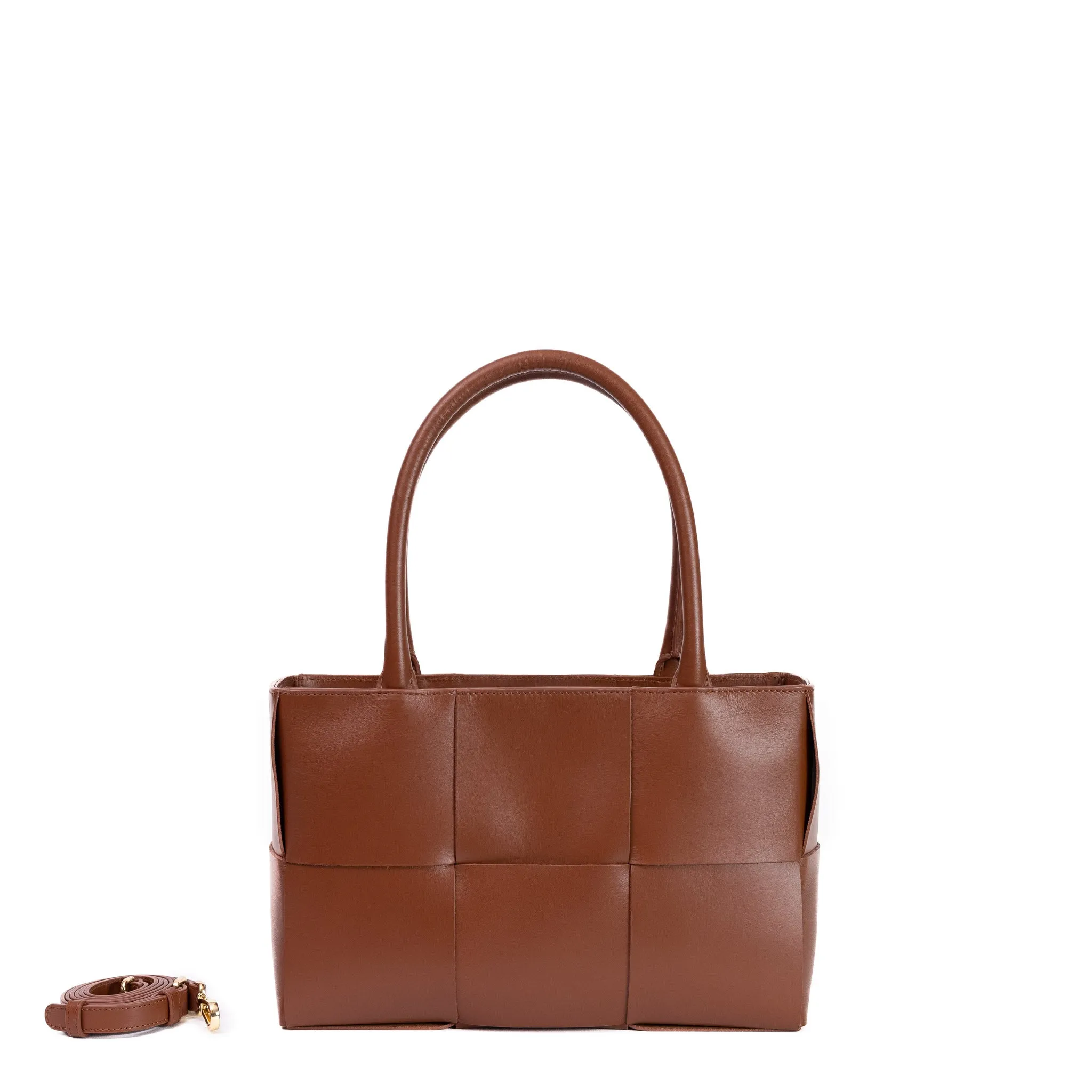 CA 1438 SMALL - TOTE - BROWN