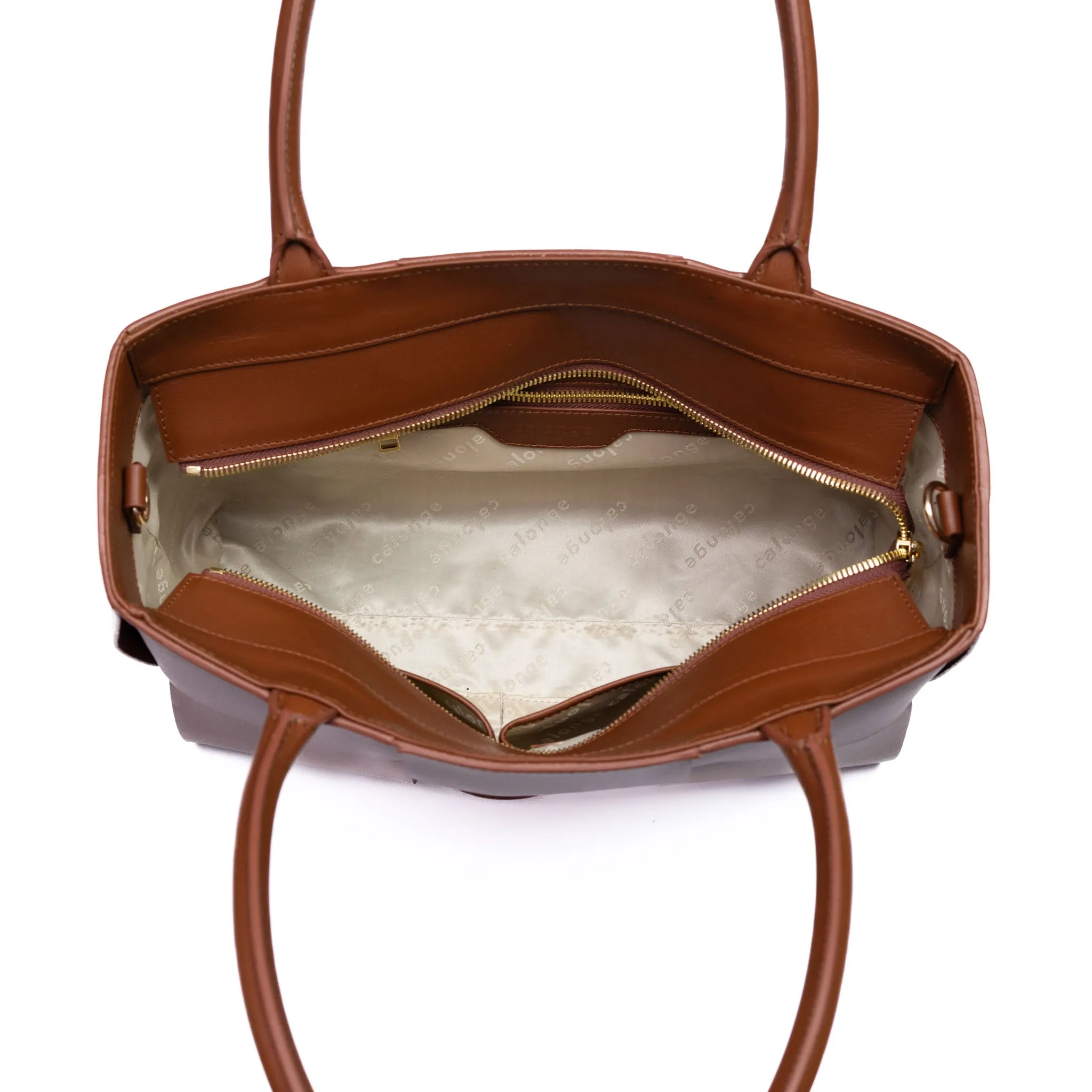 CA 1438 SMALL - TOTE - BROWN