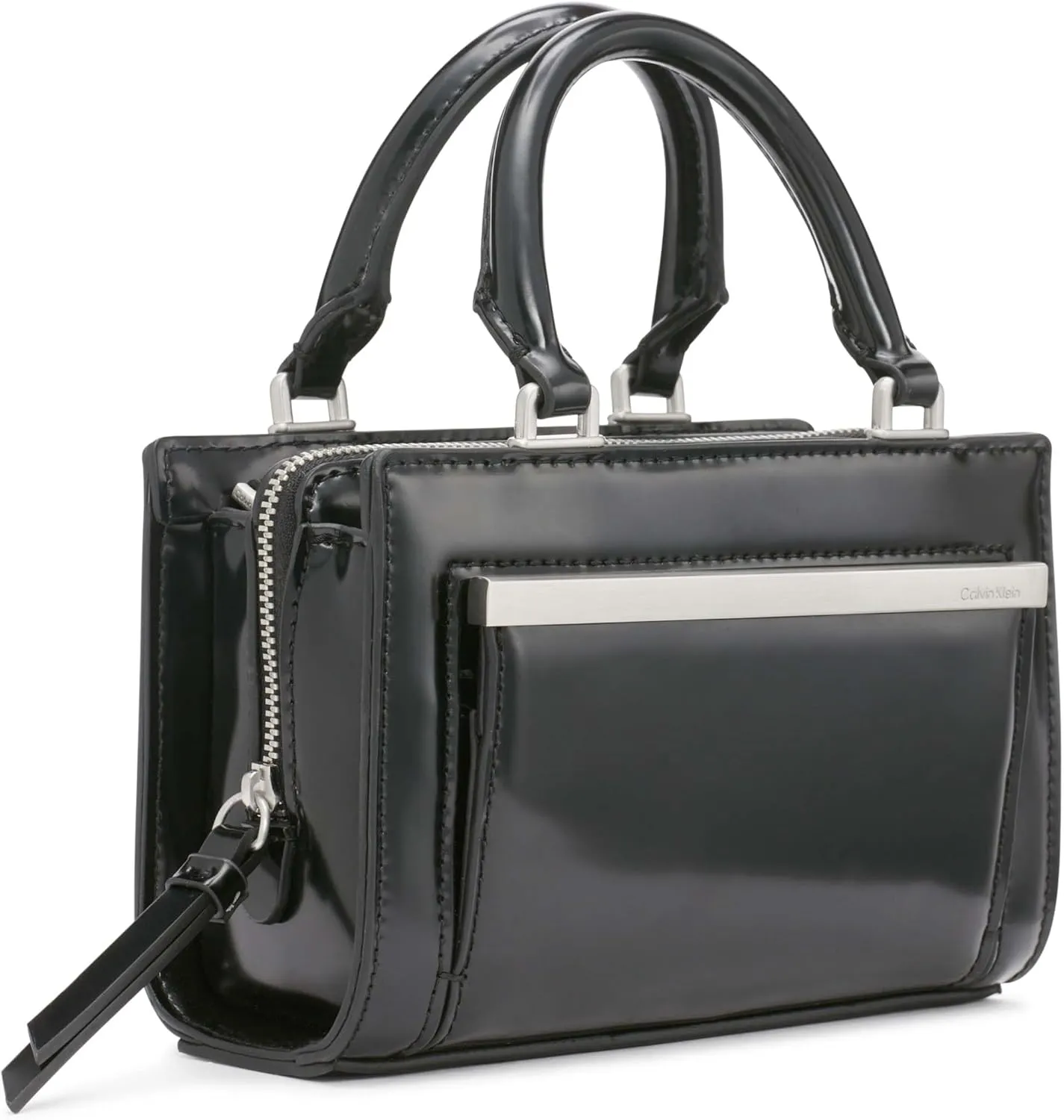 Calvin Klein Astrid Triple Compartment Organizational Mini Satchel Crossbody