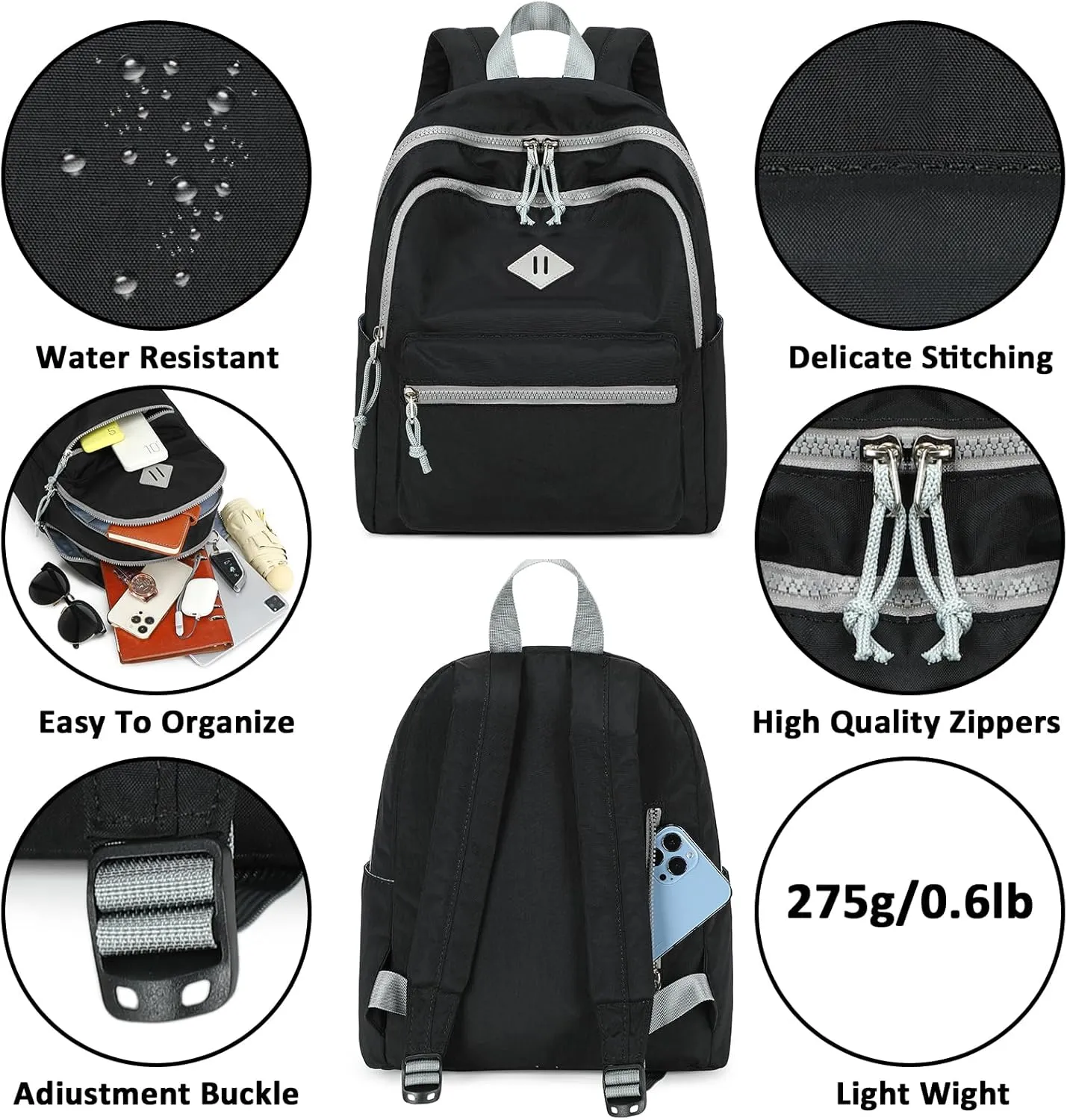 CAMTOP Mini Backpack Small Backpack Purse for Women Lightweight Cute Fashion Backpack Bookbag Daypack for Travel Shopping