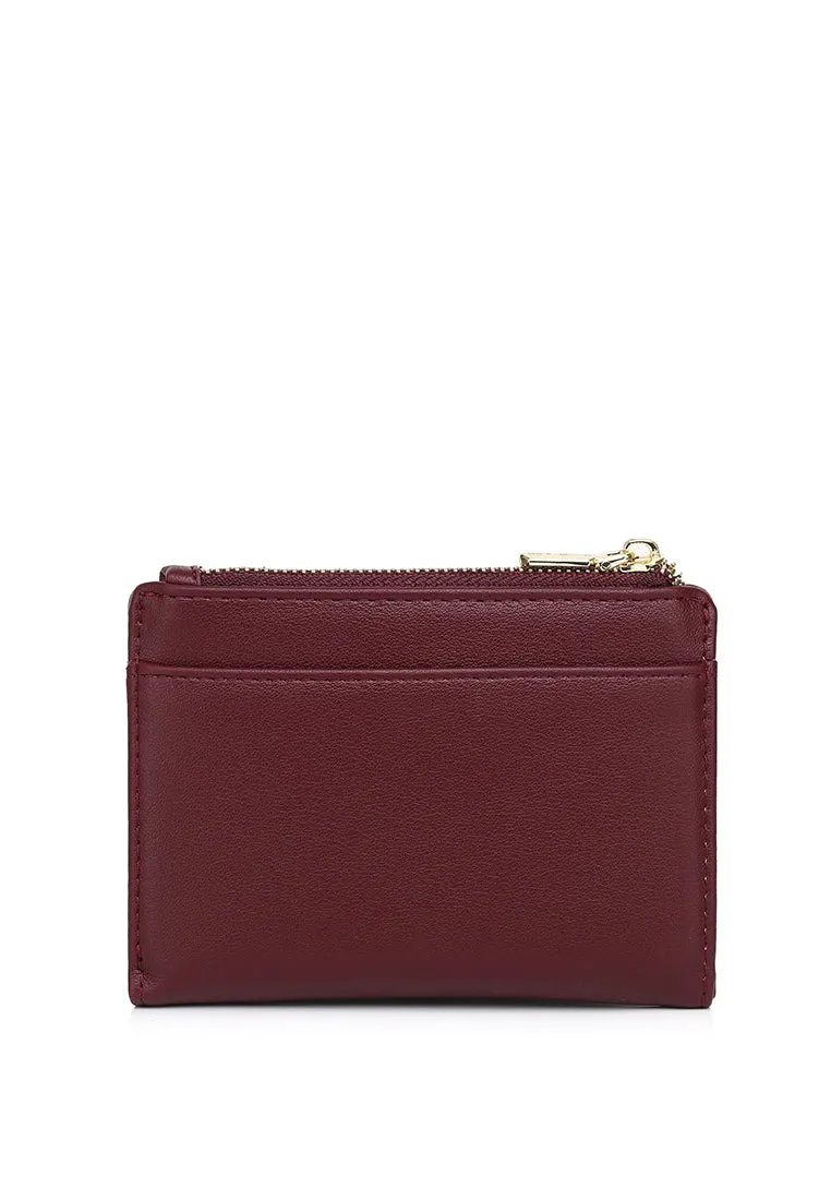 Candy Pop Top Zip Mini Wallet Wallet (Maroon)
