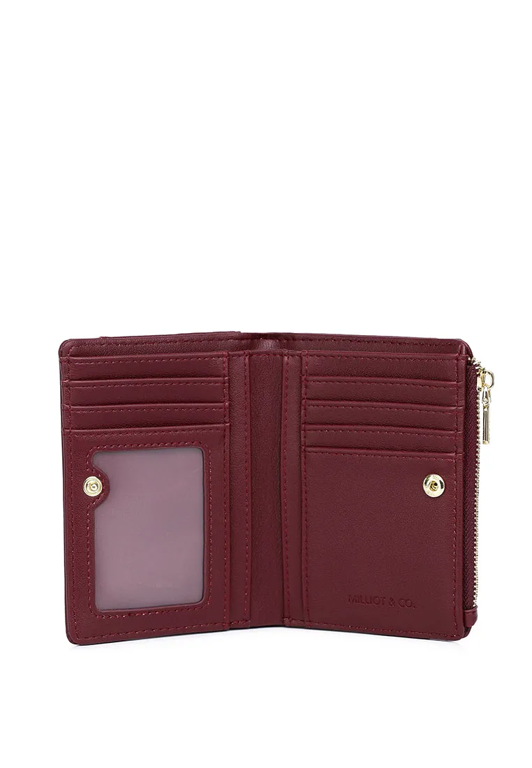 Candy Pop Top Zip Mini Wallet Wallet (Maroon)