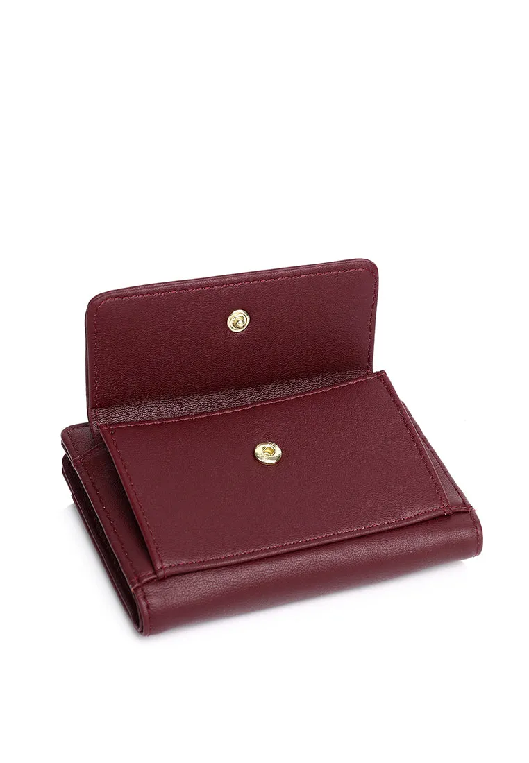 Candy Pop Top Zip Mini Wallet Wallet (Maroon)