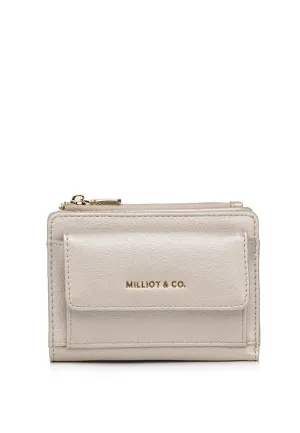 Candy Pop Top Zip Mini Wallet Wallet (Silver)