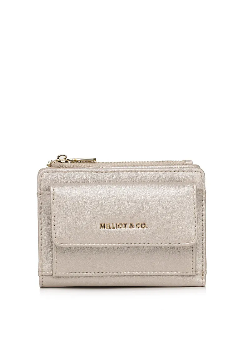 Candy Pop Top Zip Mini Wallet Wallet (Silver)