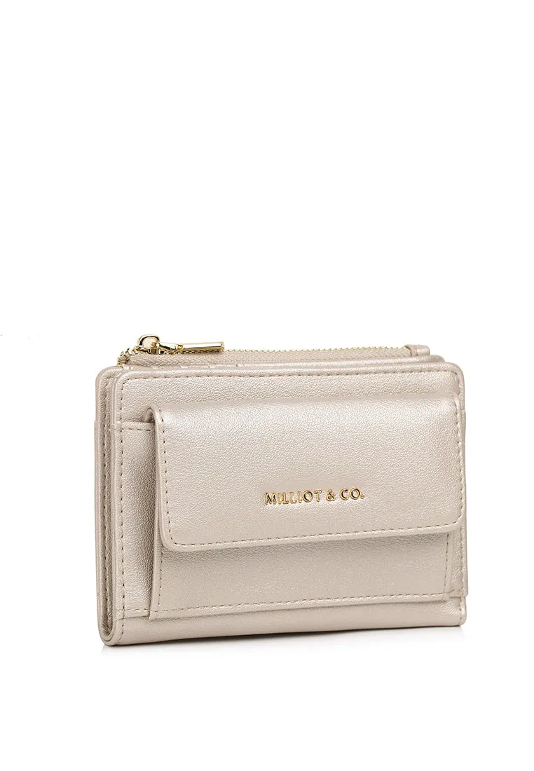 Candy Pop Top Zip Mini Wallet Wallet (Silver)