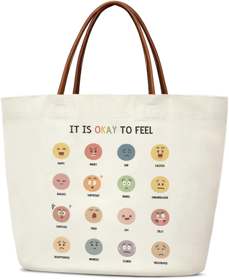 Canvas Tote for Women - Reusable Grocery Shopping Bag With Handles