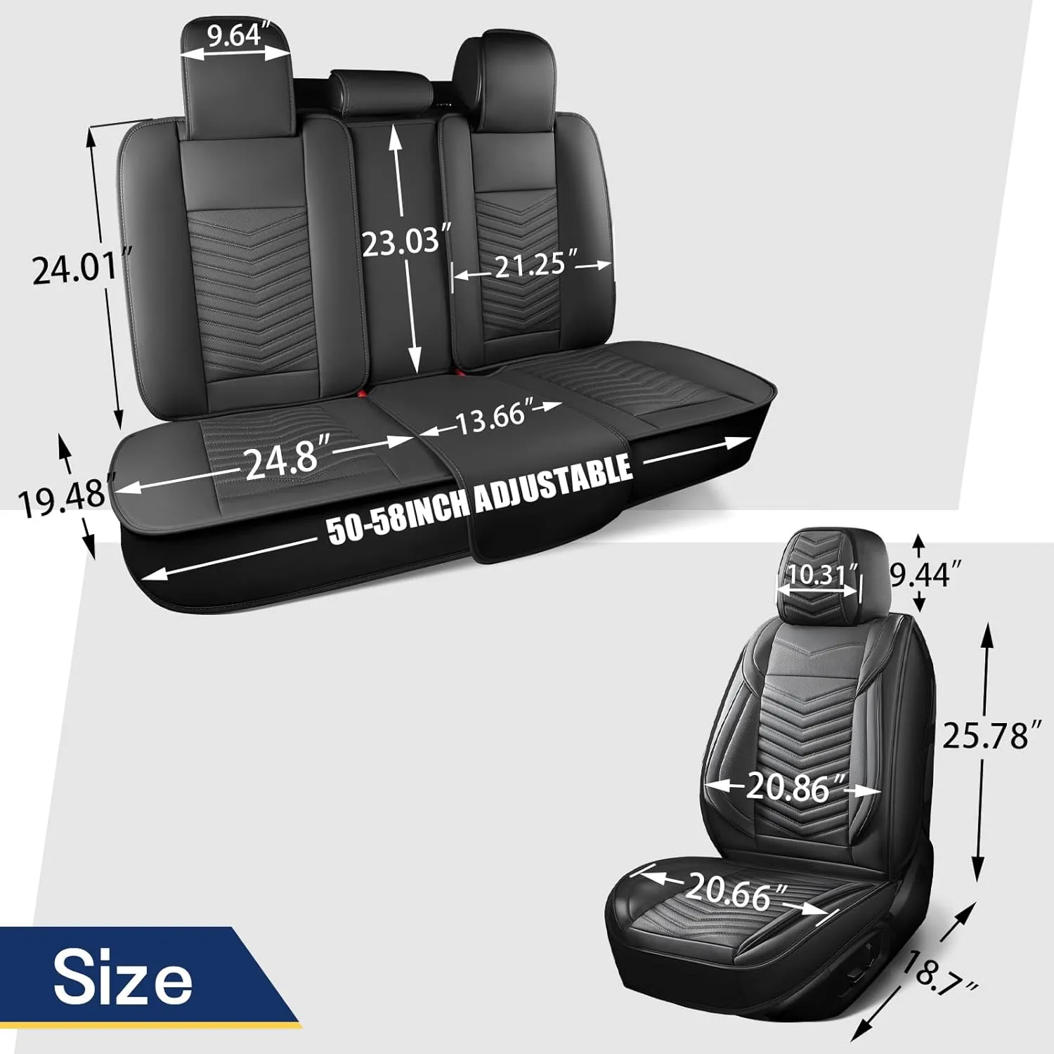 Car Seat Covers Front Pair,Breathable and Waterproof Faux Leather Automotive Seat Covers for Cars,Anti-Slip Driver Seat Cover Fit SUV Truck Sedan(Style1,2 PCS Front Seat,Pink)
