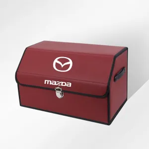 Car Trunk Organizer for Mazda B-Series Biante Bongo BT-50, Cargo Storage Compartments Collapsible Multipurpose with Lid Large Capacity Grocery Storage Box,38 * 31 * 30cm