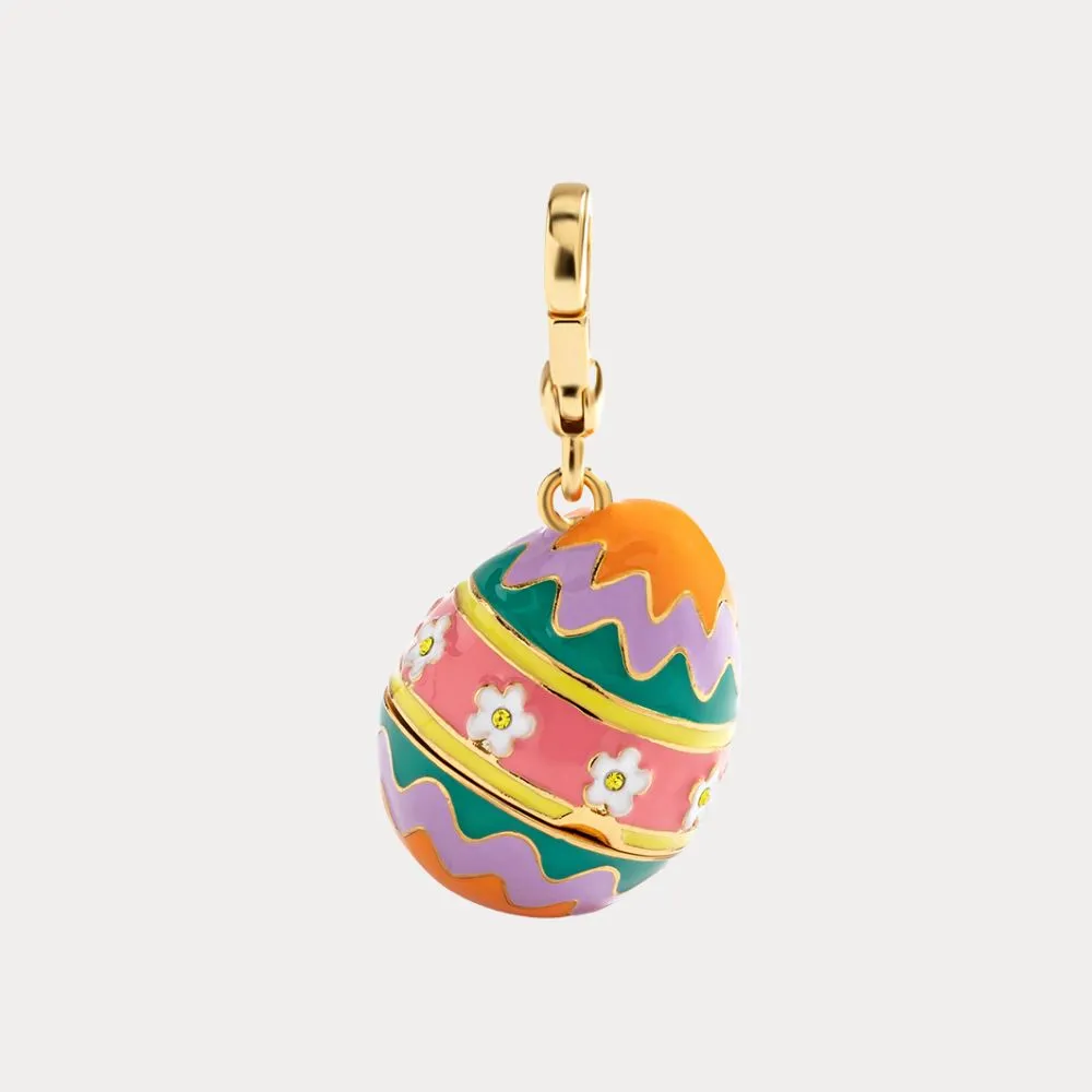 Carrot Easter Egg Locket Pendant