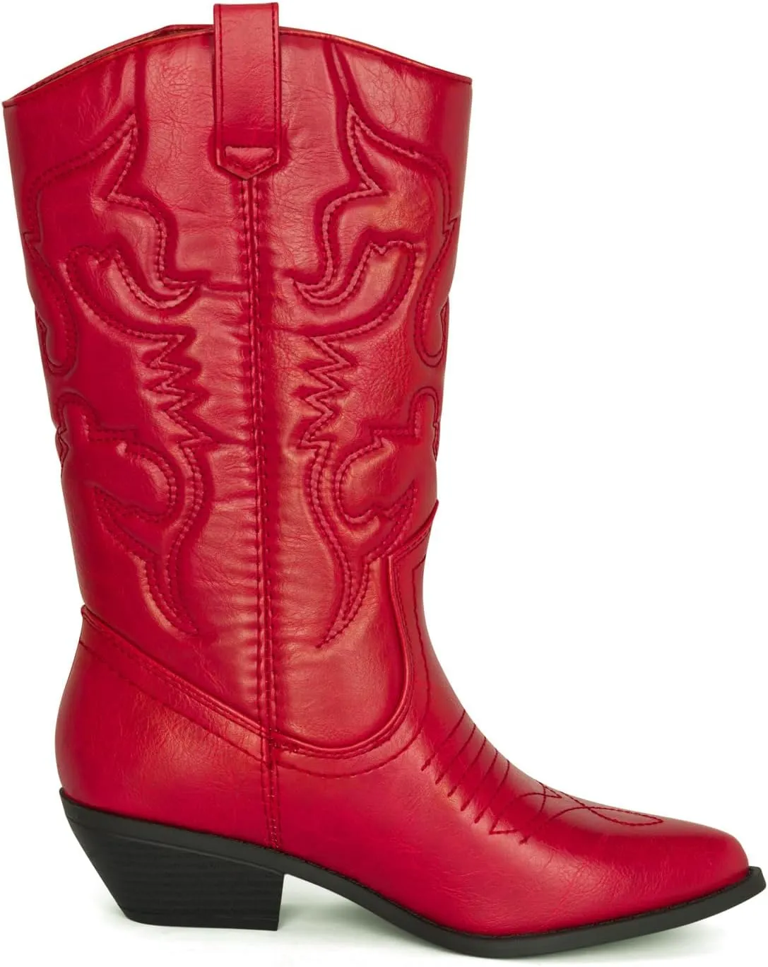 Chariot & Co Ring Women’s Western Cowgirl Boots – Mid-Calf Style with 2” Heel in Multiple Colors