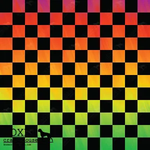 Checkerboard 1/2" - Rainbow