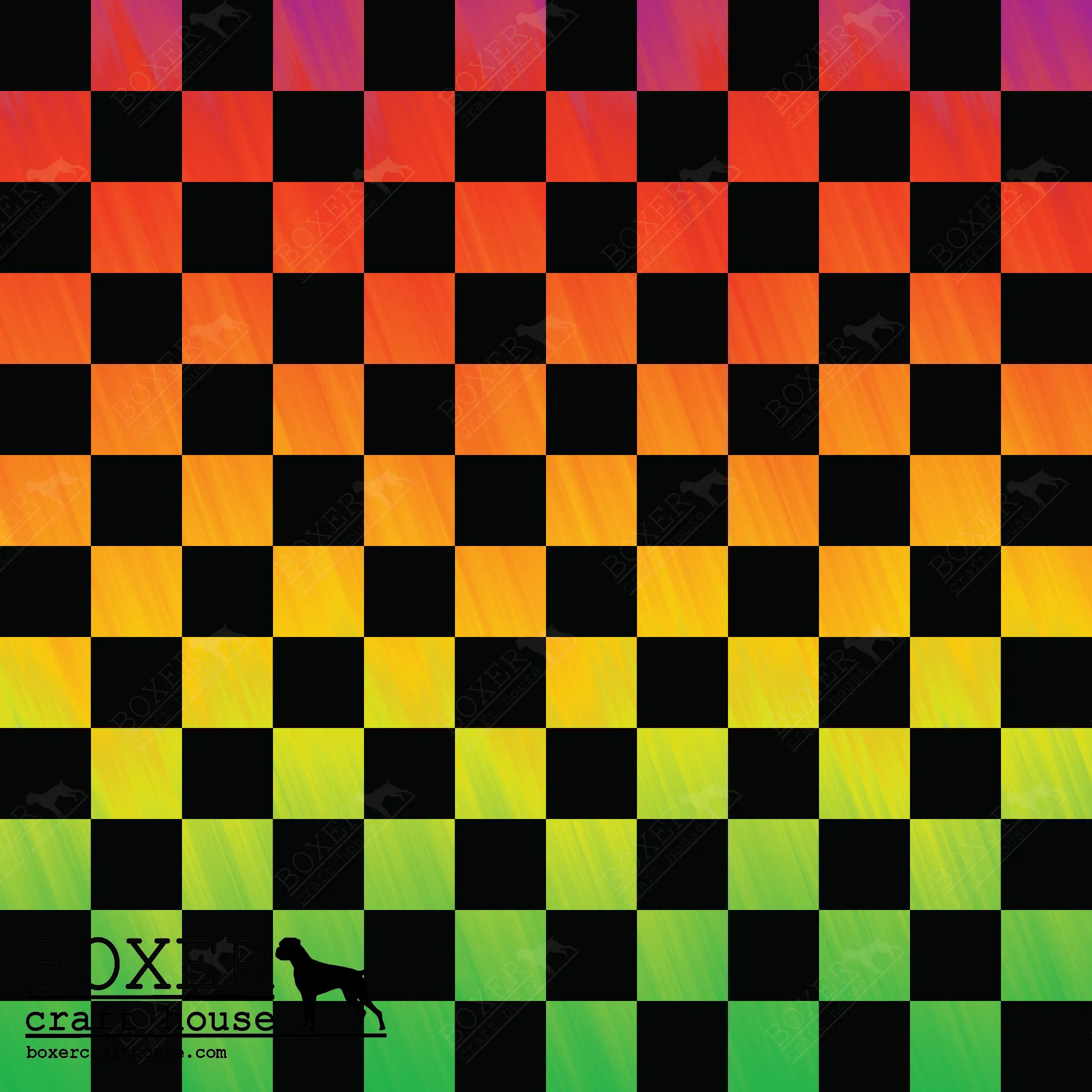Checkerboard 1/2" - Rainbow
