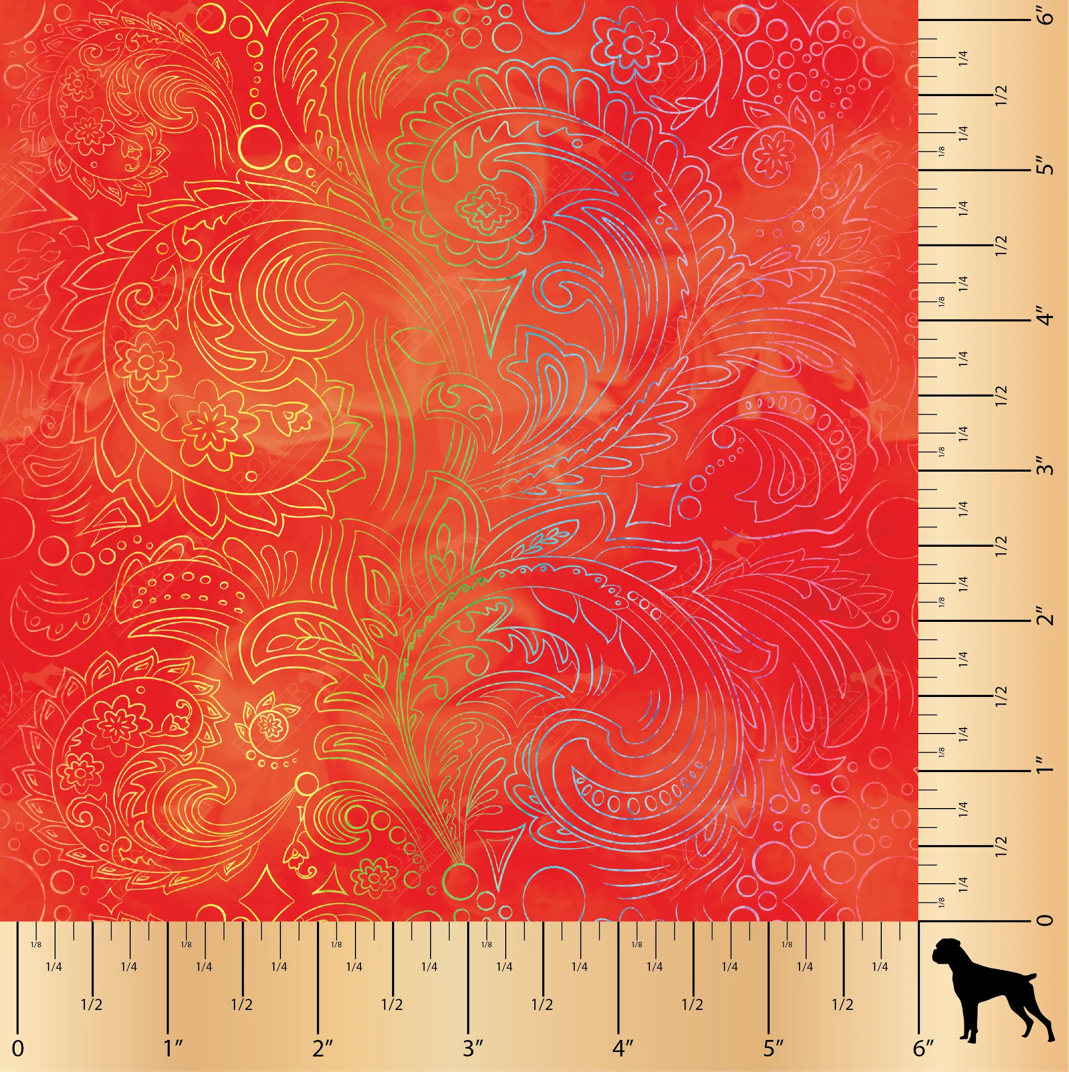 Cherry Red - Paisley