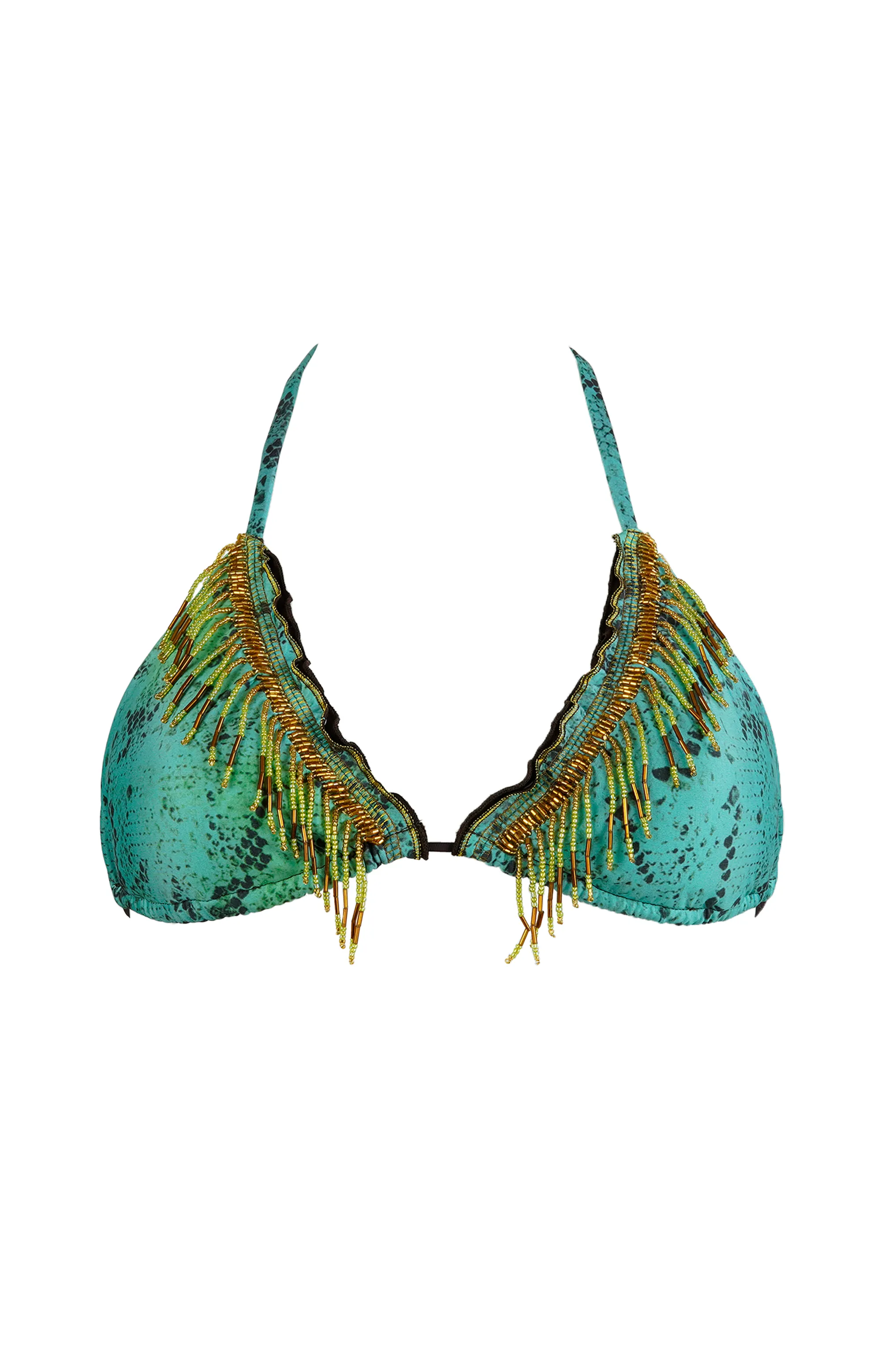 Chia - Rich Green Ombre Bikini Top