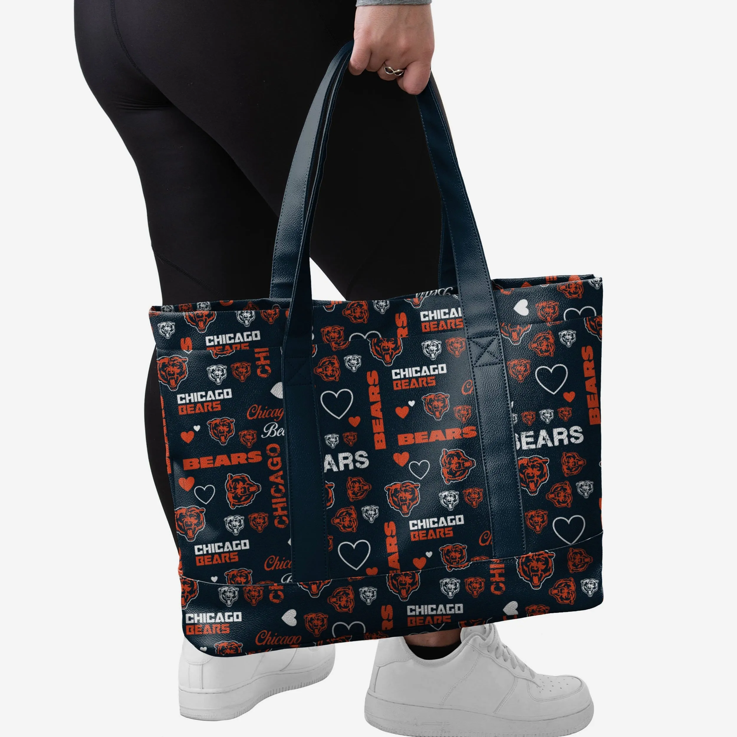 Chicago Bears Logo Love Tote Bag