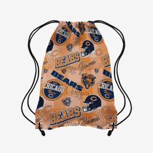 Chicago Bears Thematic Repeat Print Drawstring Backpack