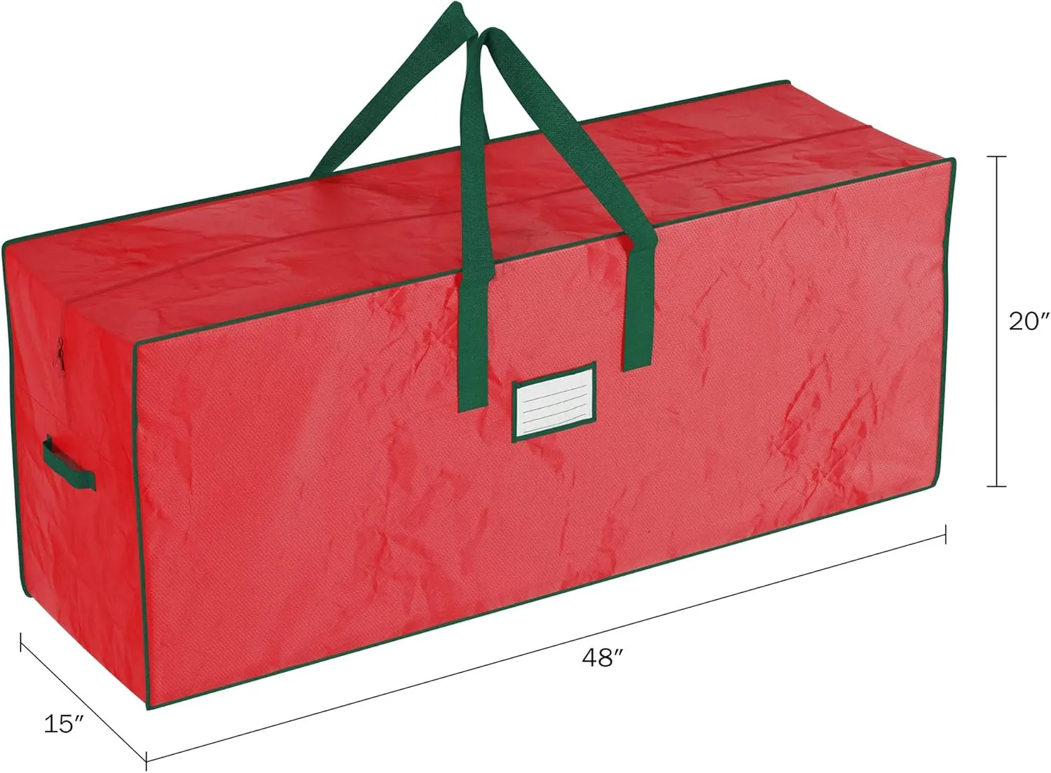 Christmas Tree Storage Bag Set - Set of 2 Bags for 7.5-Foot Artificial Trees - Protects Holiday Decorations and Inflatables by Elf Stor (Red)