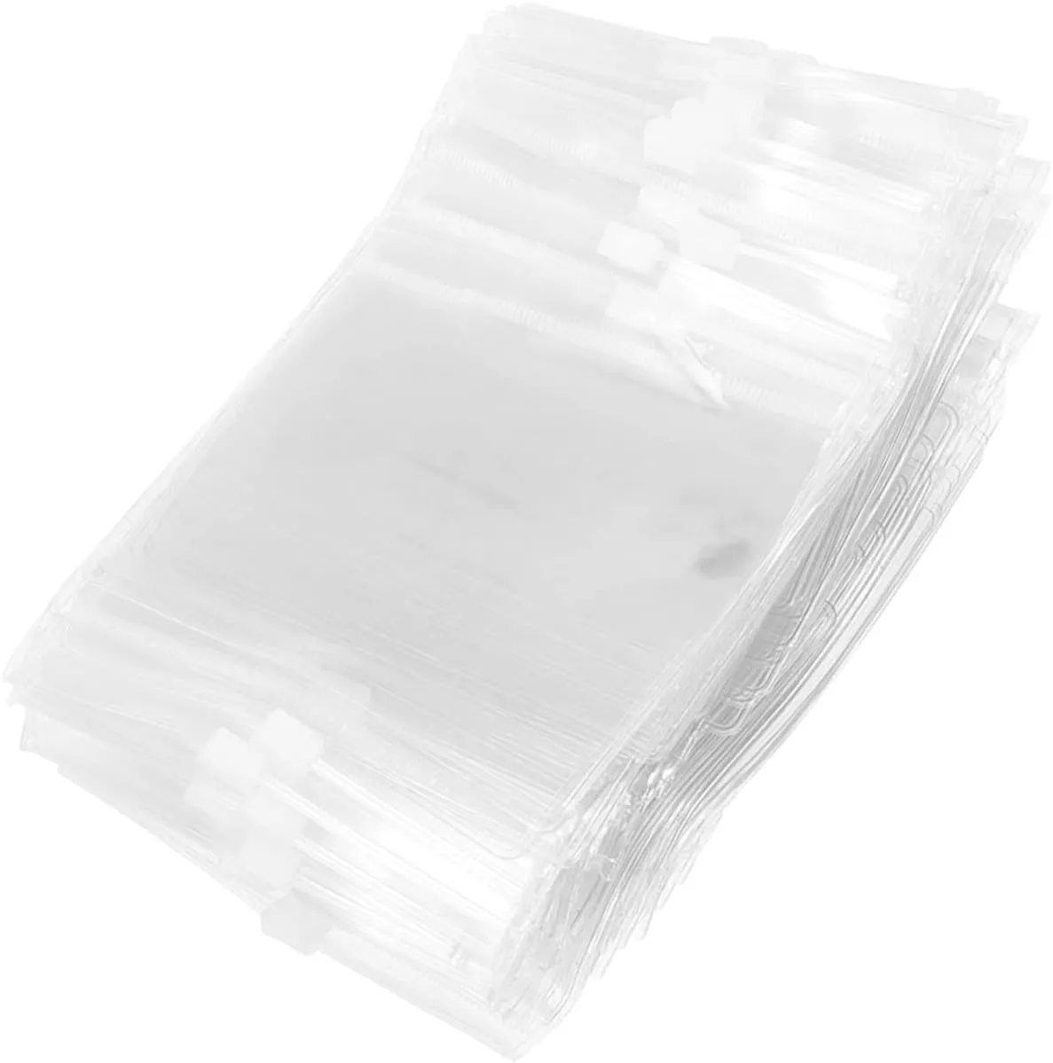 Ciieeo 100pcs Sealed Jewelry Bags Self-sealing Storage Pouches for Earring Necklace Pendant Protection