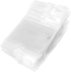 Ciieeo 100pcs Sealed Jewelry Bags Self-sealing Storage Pouches for Earring Necklace Pendant Protection
