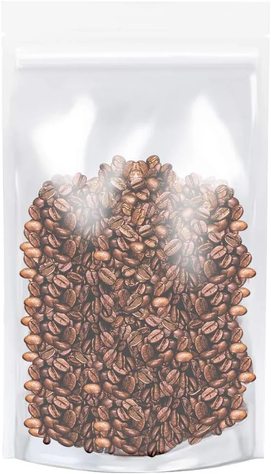 Clear Zipper Stand Up Pouch Bag,100Pcs 7.0x10.2 Heat Sealable Zip Lock Snack Food Tea Packing Pouches (7.0W x 10.2L, 100)