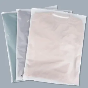 Clothing Bags, 25 Count 18x24 inch Jumbo Extra Large Frosted Zipper Plastic Bags for Clothes, Sweater Dress, Jacket, Backpack, T Shirt Packaging Shipping, 3 Mil, with Vent Holes