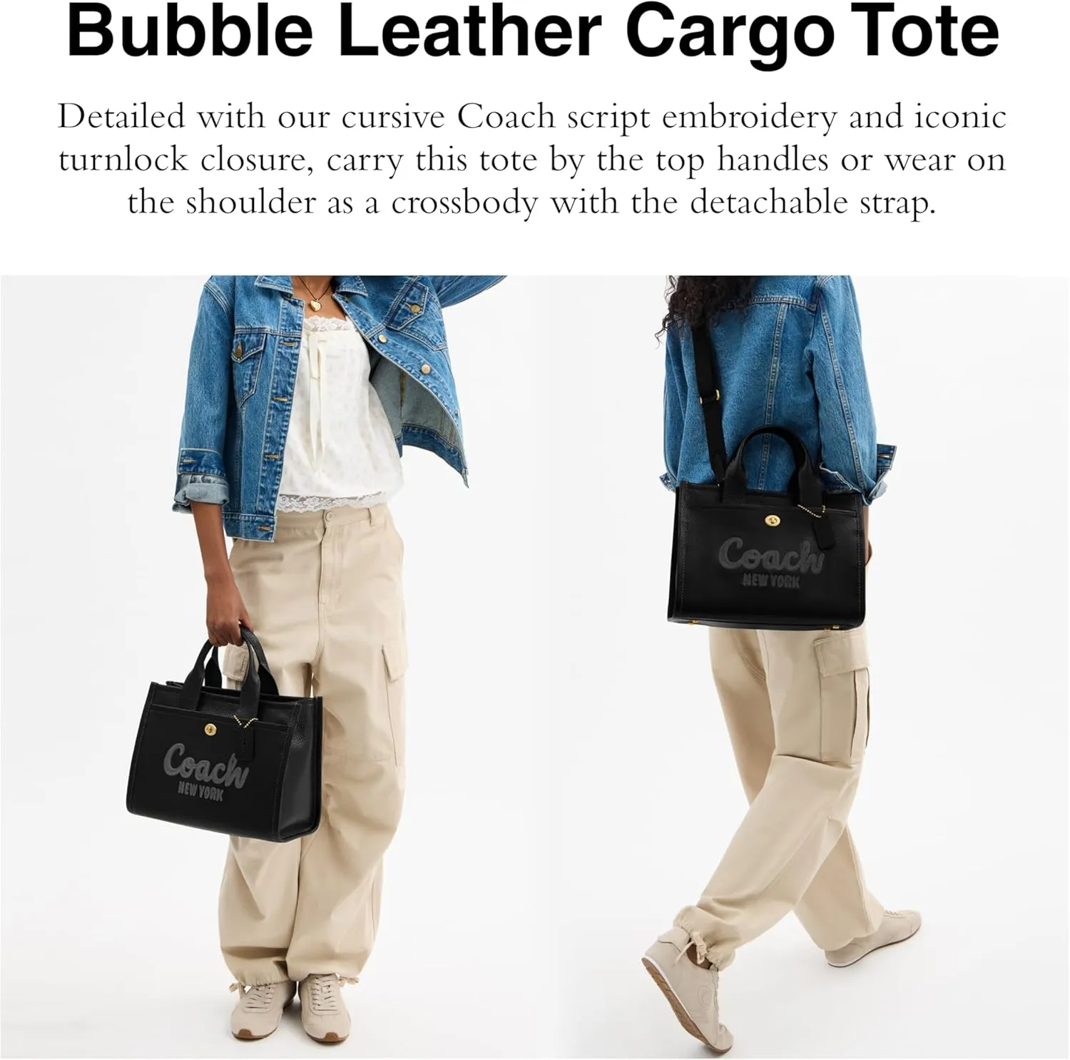 Coach Bubble Leather Cargo Tote